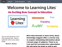 Tablet Screenshot of learninglites.com